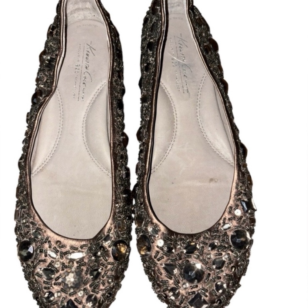 Kenneth Cole Women's Embellished Flats - Bronze